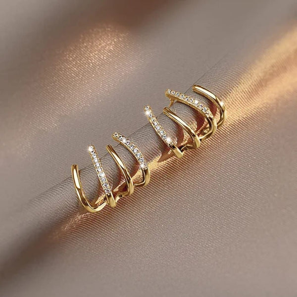 Four-Claw Stud Earrings