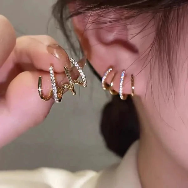 Four-Claw Stud Earrings