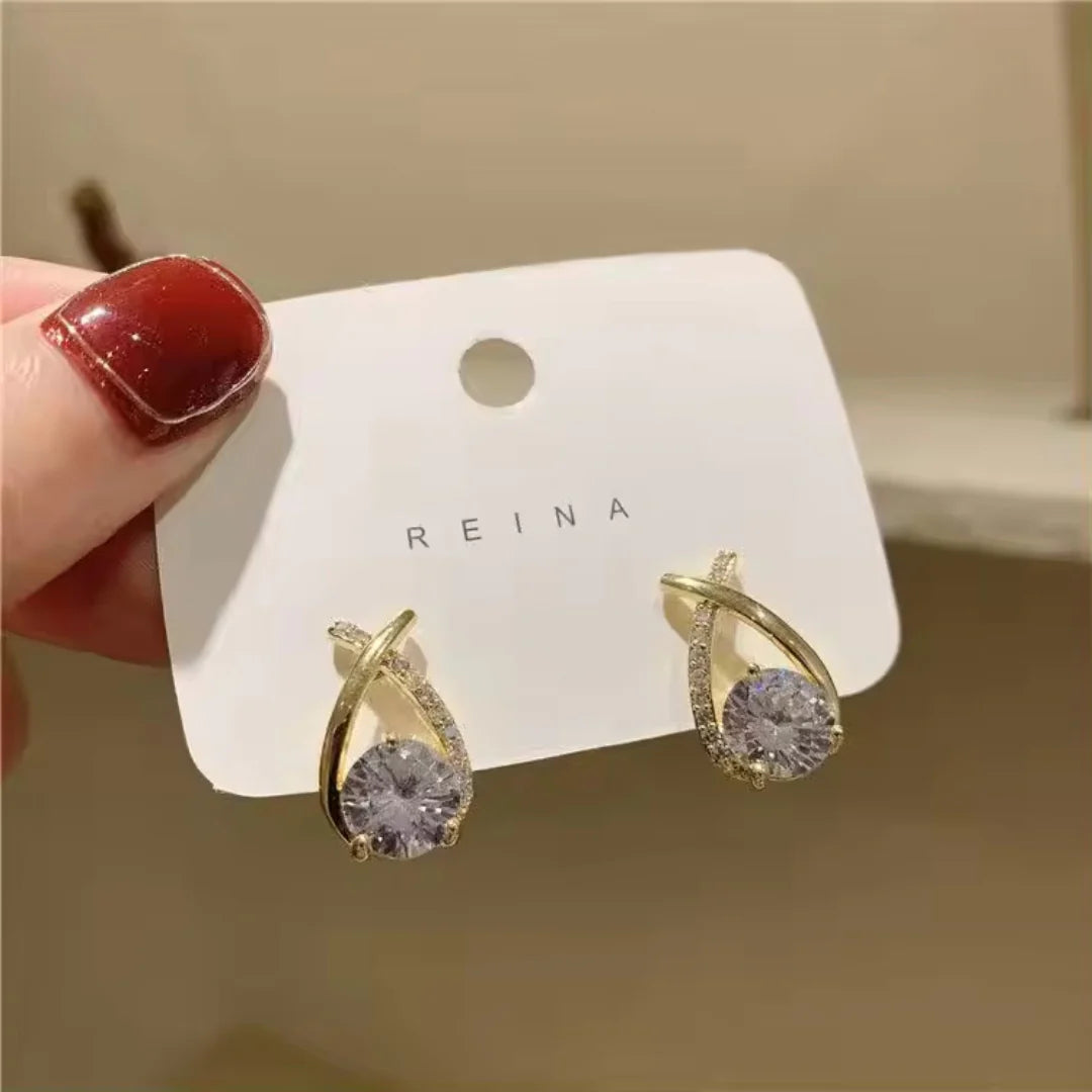 Cross-shaped Classic Earrings