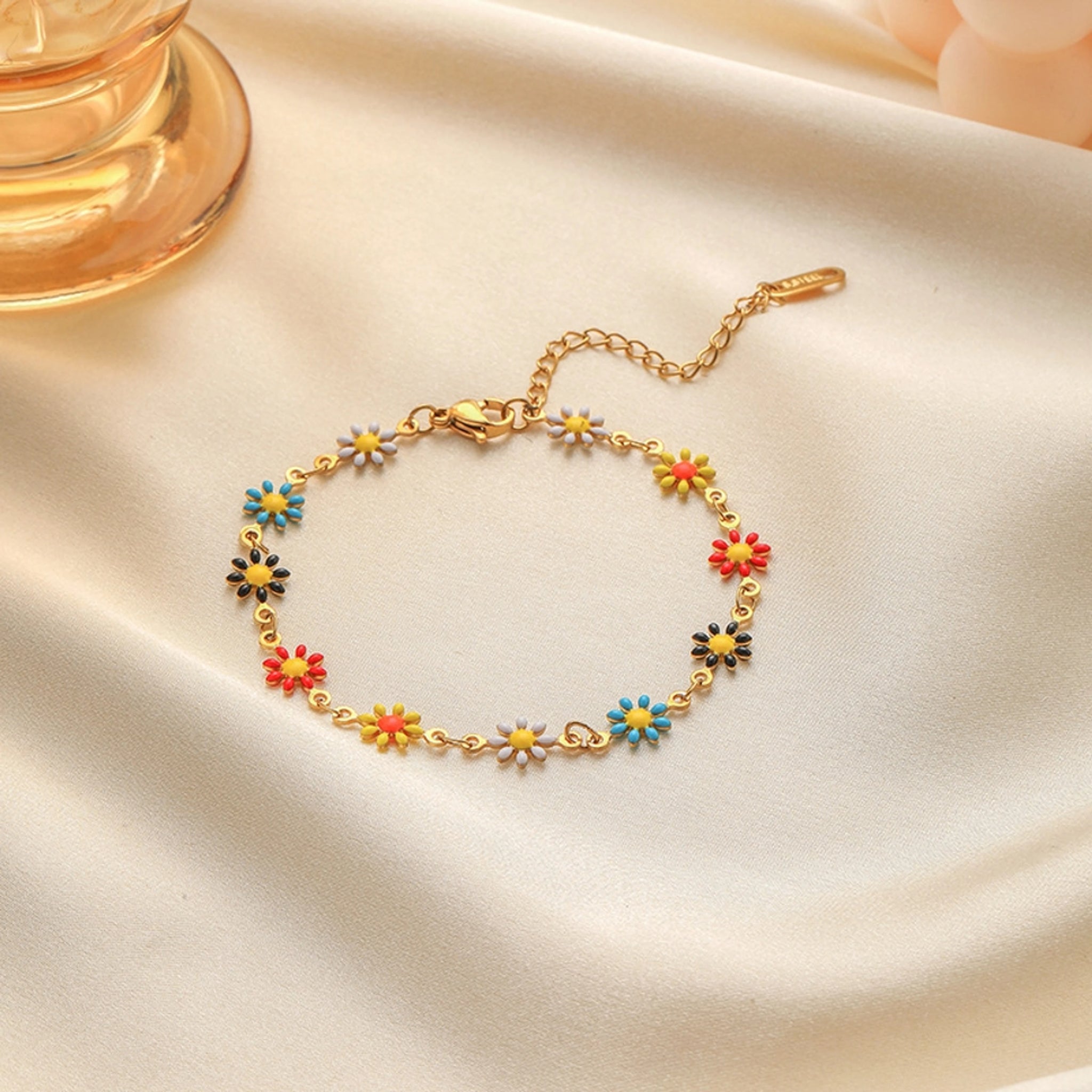 Colorful Daisy Bracelet