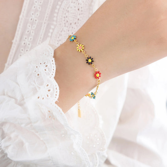 Colorful Daisy Bracelet