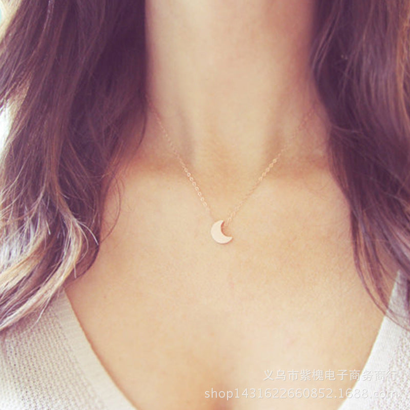 Mini Moon Pendant Necklace
