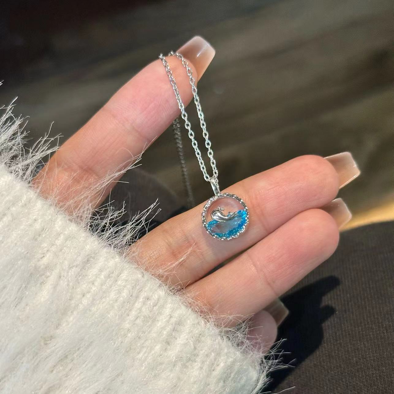 Beach Ocean Whale Necklace