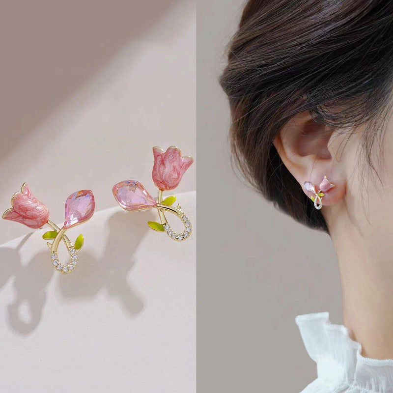 Tulip Flower Earrings