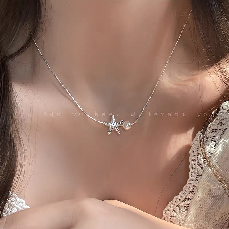 Silver Starfish Necklace