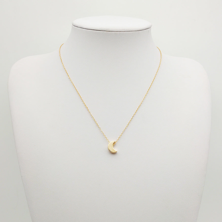 Mini Moon Pendant Necklace