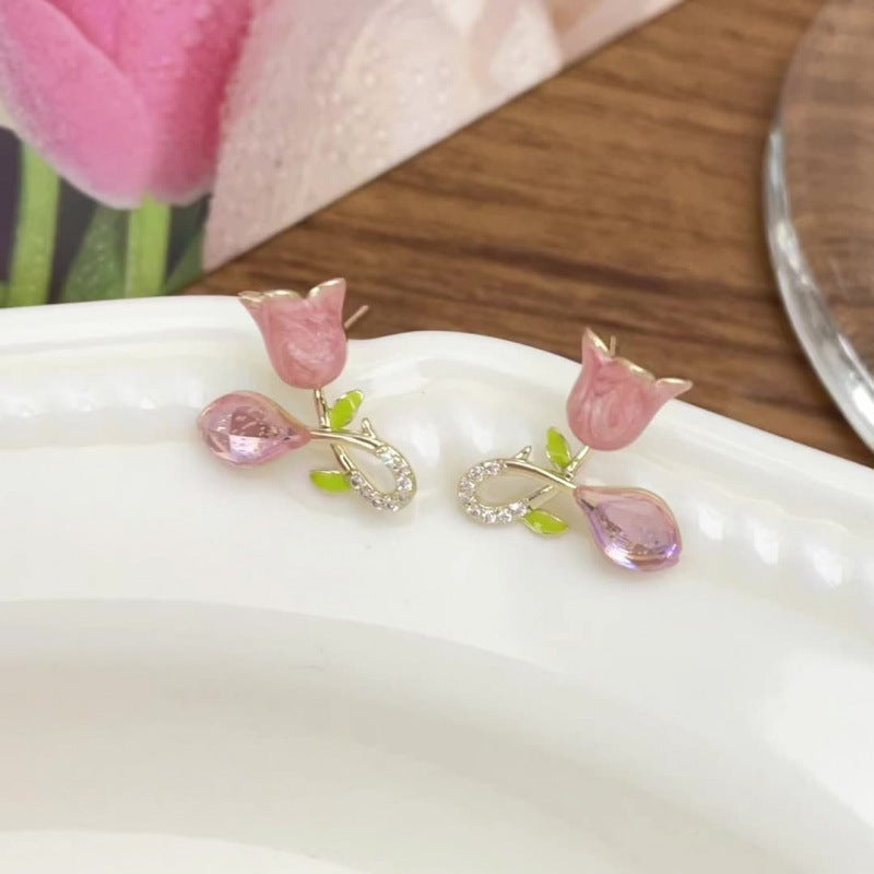 Tulip Flower Earrings