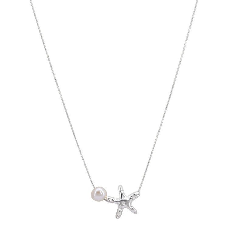 Silver Starfish Necklace