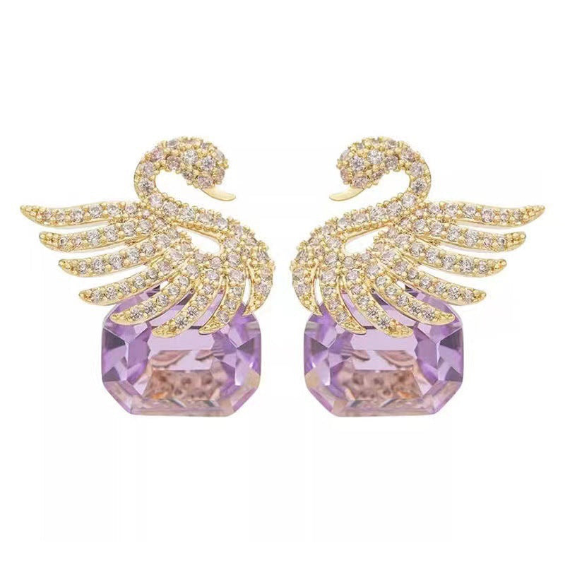 Fairy Swan Shape Earrings