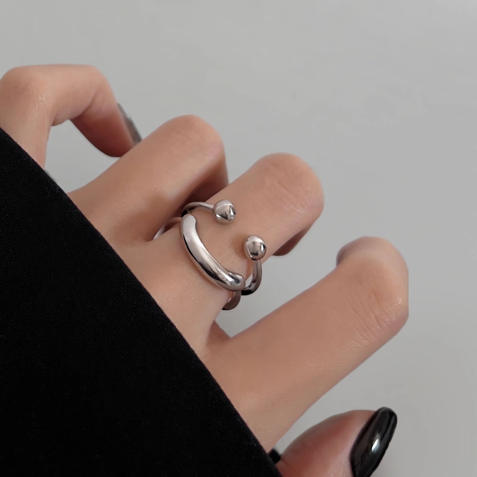 Oil Drop Flower Ring
