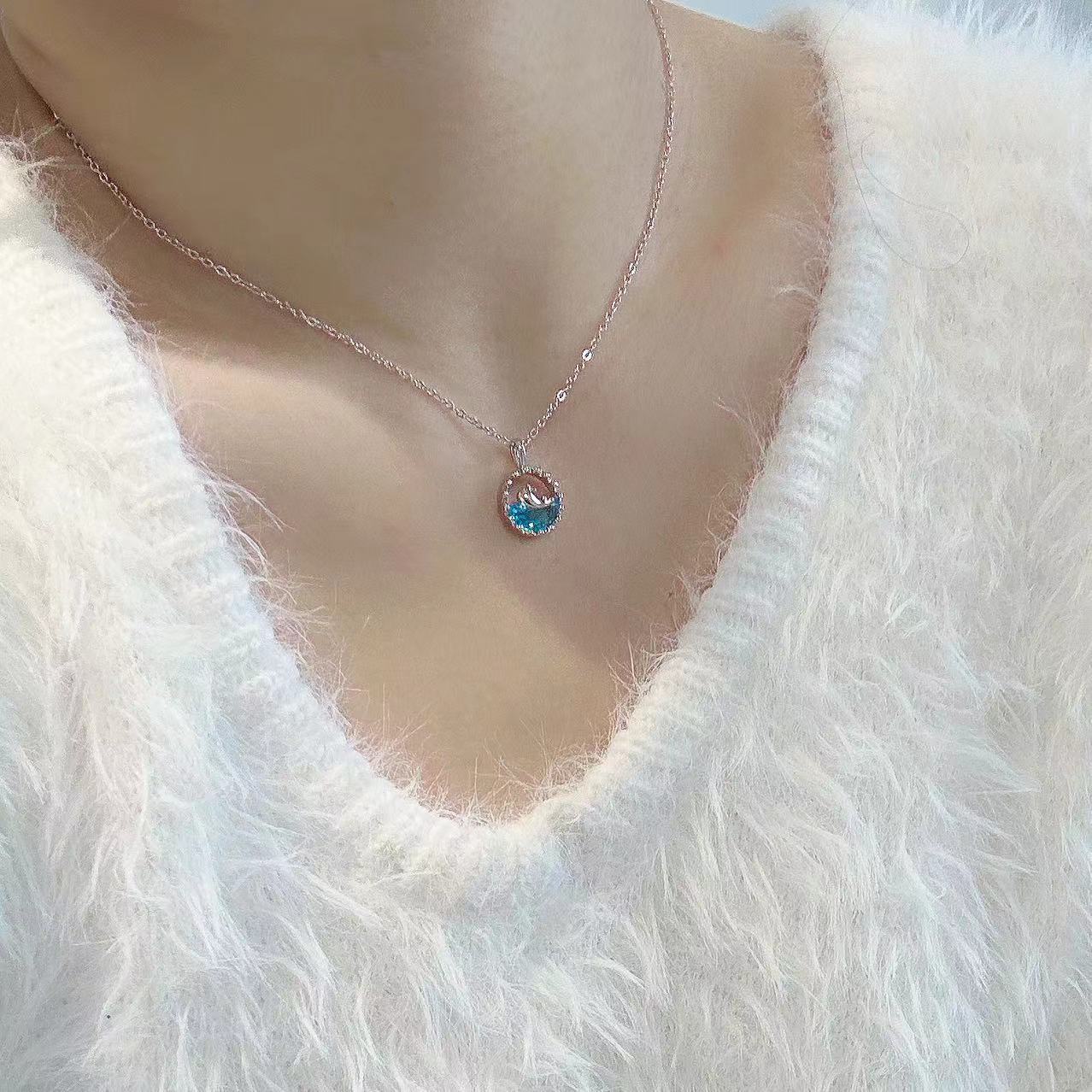 Beach Ocean Whale Necklace