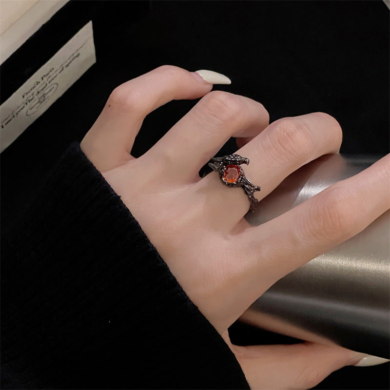 Black Crow Adjustable Ring