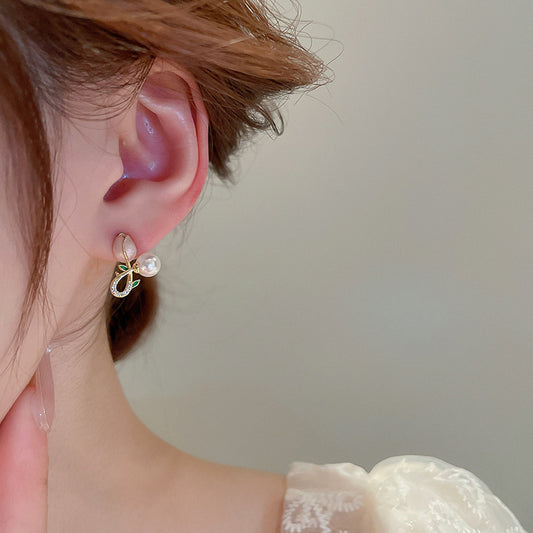 French Flower Earring