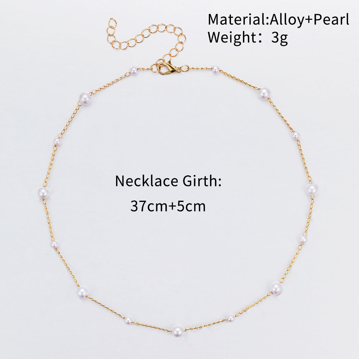 Dainty Pearl Chocker Necklace