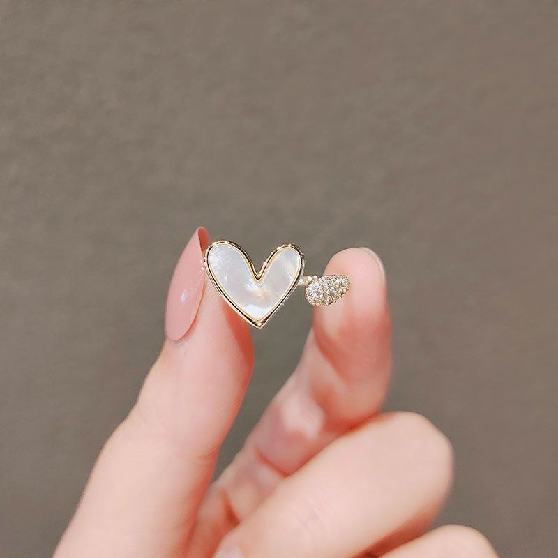 Adjustable Opening Heart Ring