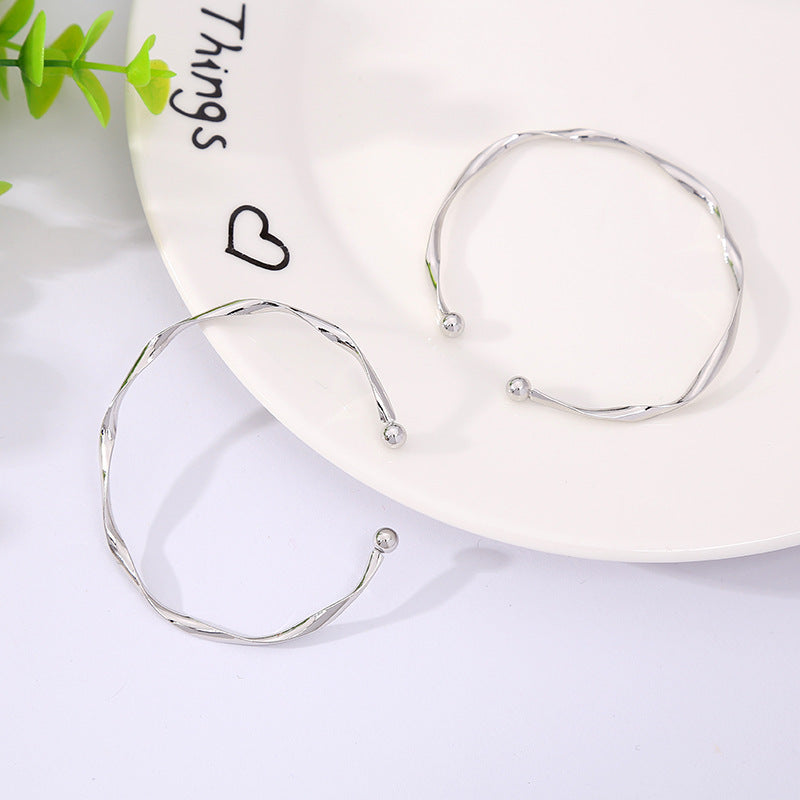 Mobius Wave Adjustable Bangle