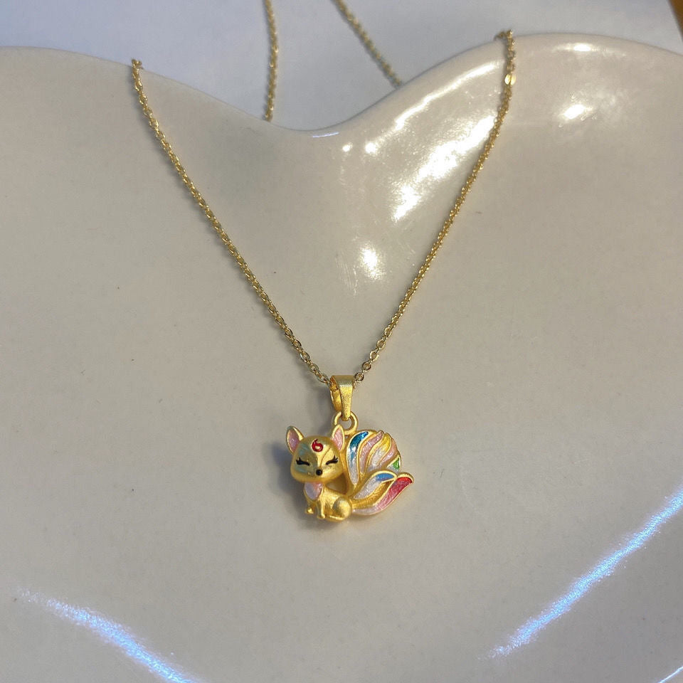 Fox Pendant Necklace
