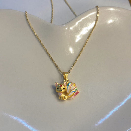 Fox Pendant Necklace