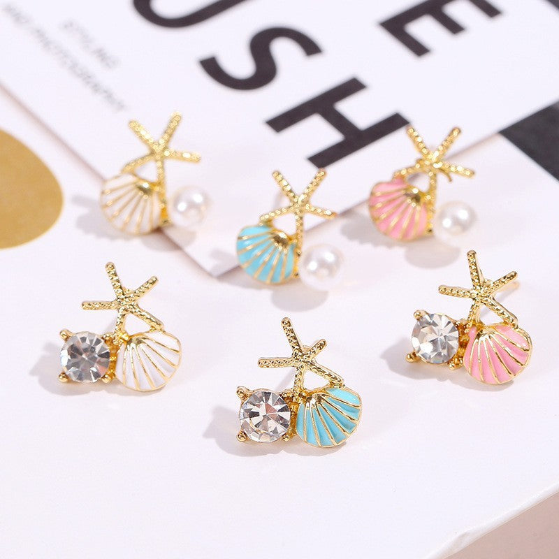 Sweet Pearl Ocean Style Earrings
