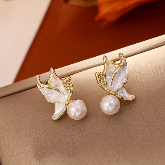 French Butterfly Design Earrings