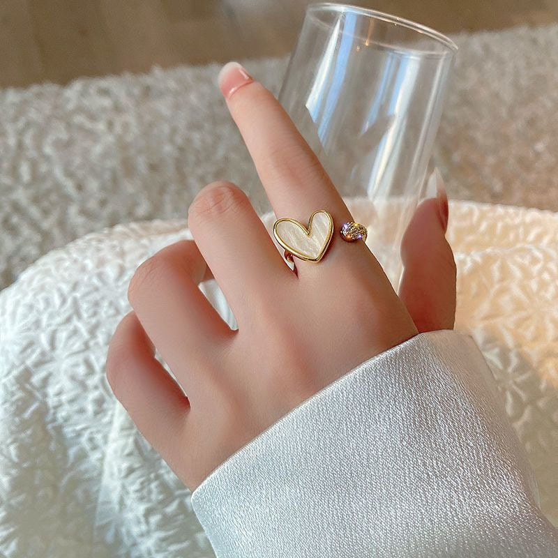 Adjustable Opening Heart Ring