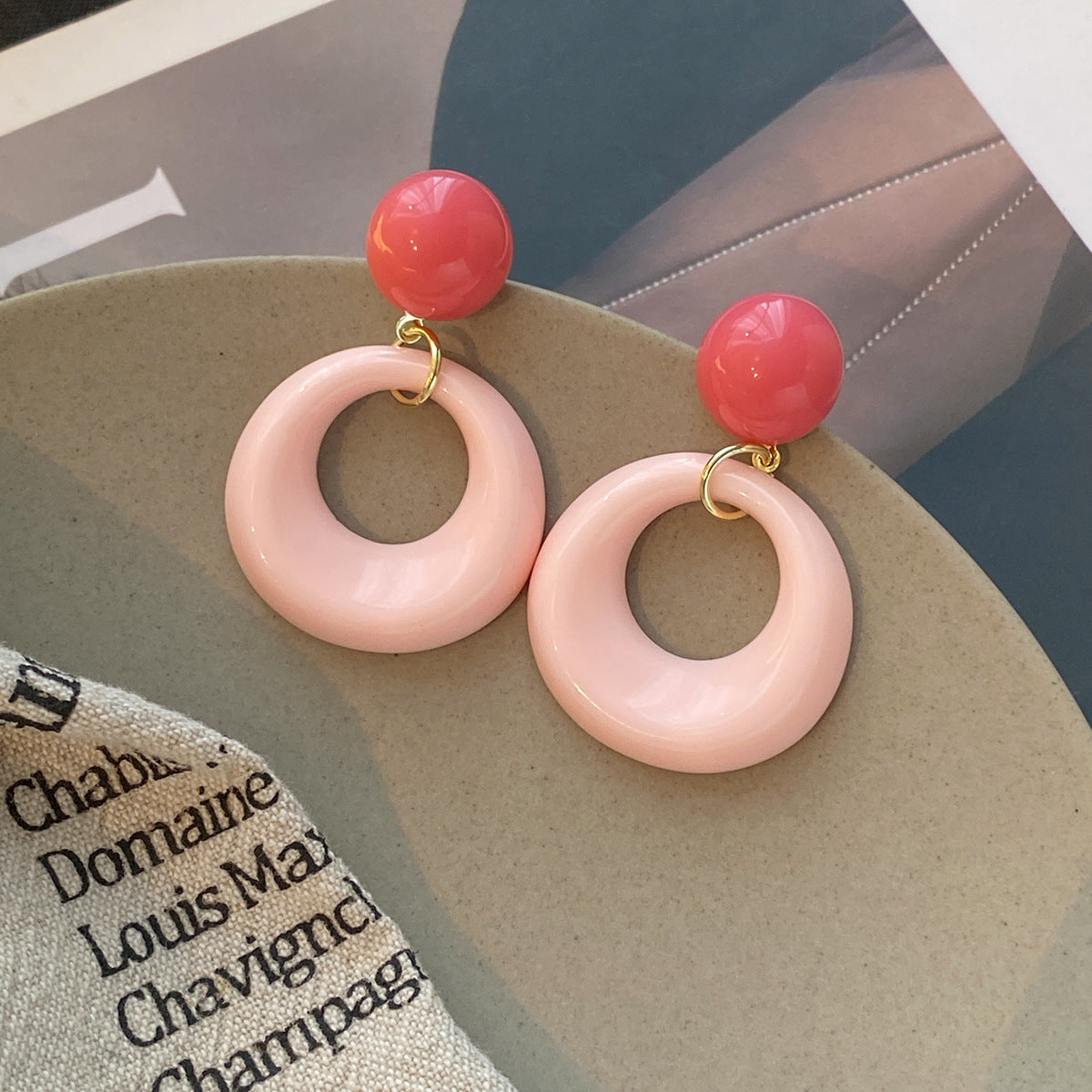 Sweet Round Hoop Earrings