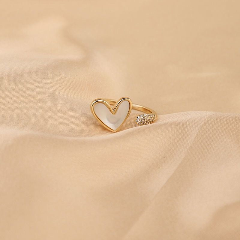 Adjustable Opening Heart Ring