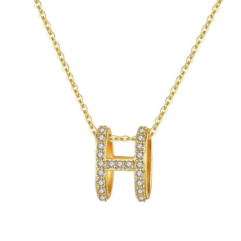 Retro H Letter Necklaces