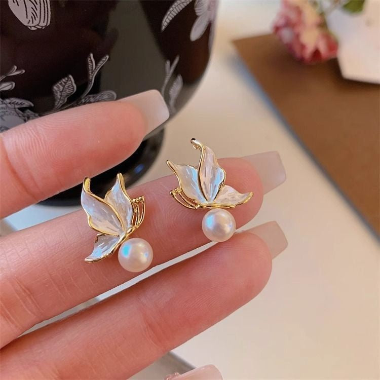 French Butterfly Design Earrings