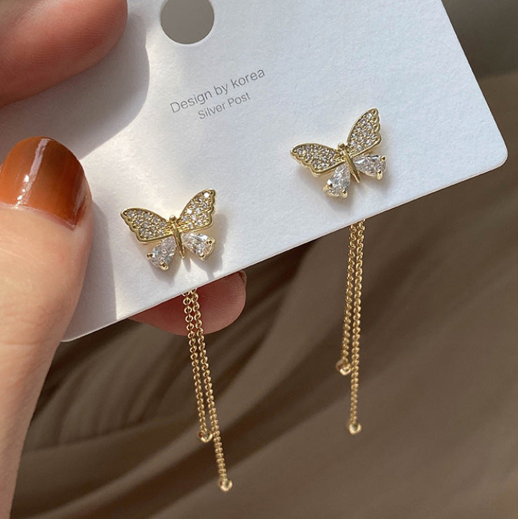 Tassel Butterfly Earrings