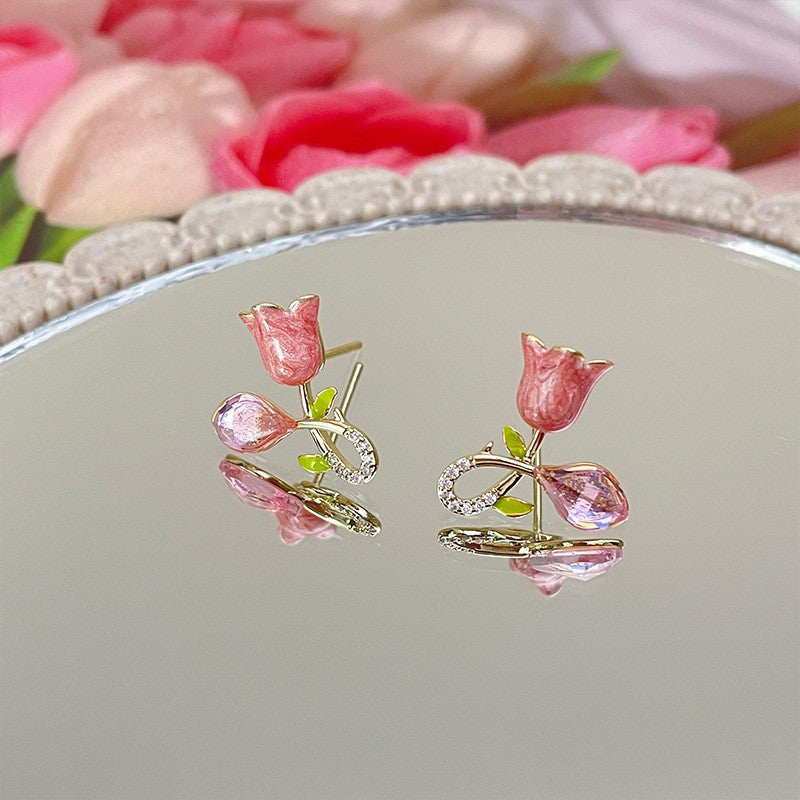 Tulip Flower Earrings