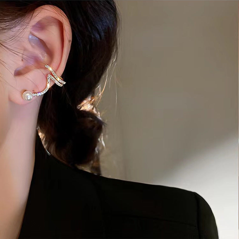 Fashion Gold Pearl Earrings