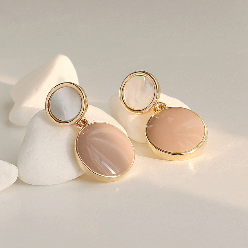 Natural Shell Double Dangle Earrings
