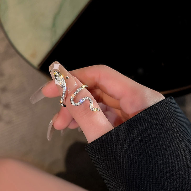 Gothic Open Snake Ring