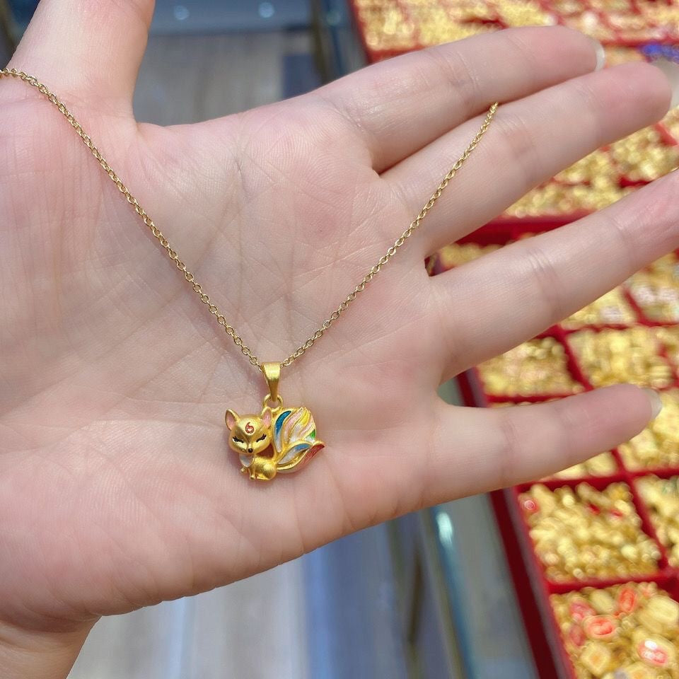 Fox Pendant Necklace