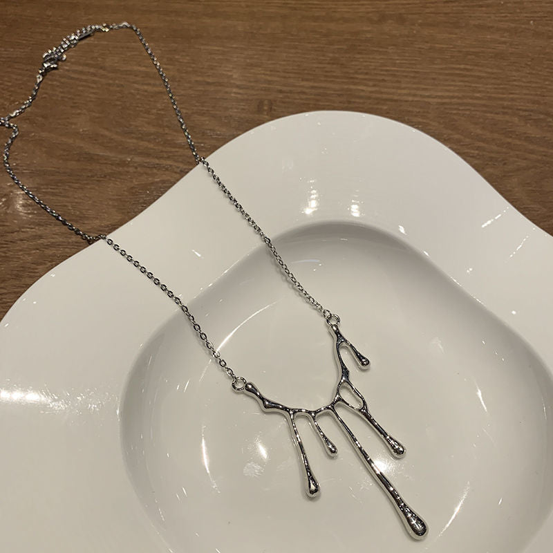 Water Drop Lava Necklace