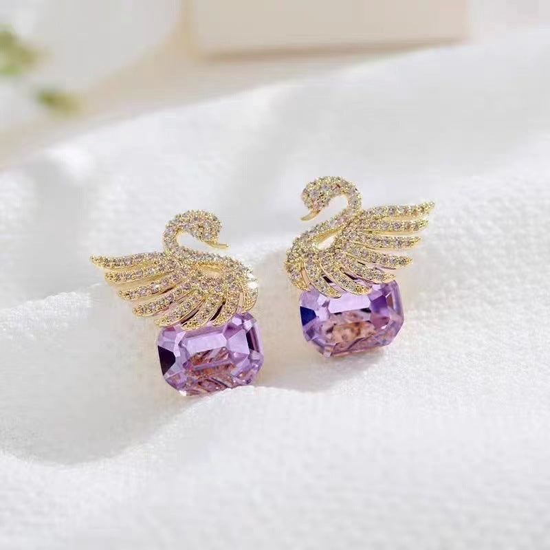 Fairy Swan Shape Earrings