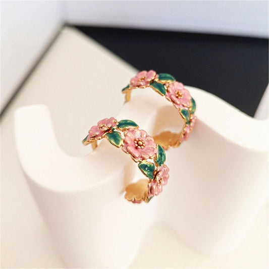 Modern C Shape Stud Earrings