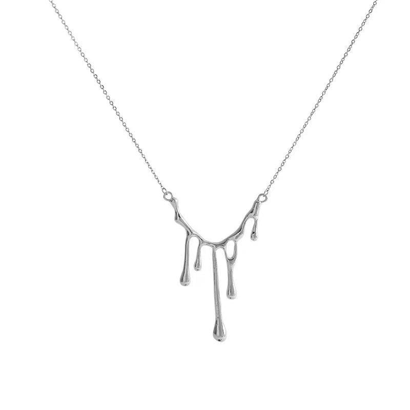 Water Drop Lava Necklace