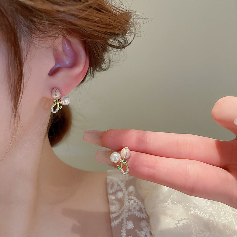 French Flower Earring