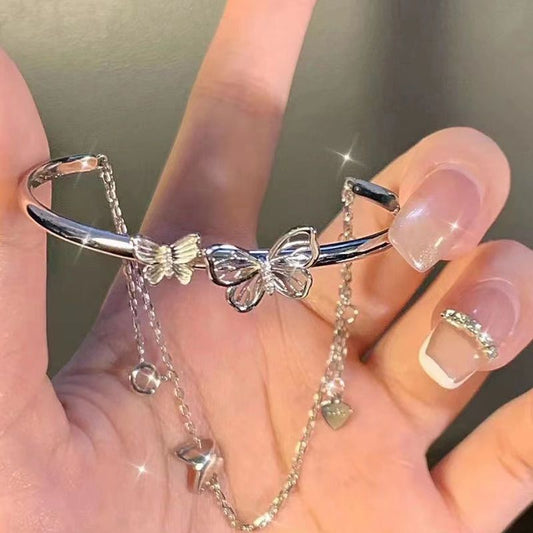 Double Layer Butterfly Bracelet