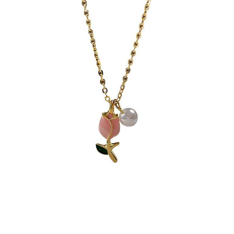 Tulip Pearl Pendant