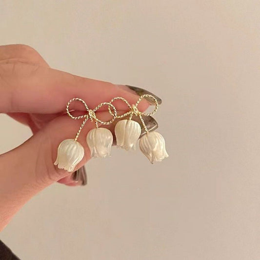 Heart Flower Bowknot Earrings