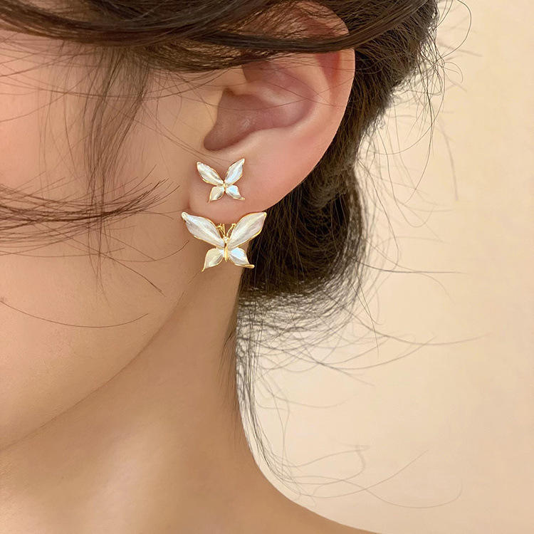 Double Layer Cute Butterfly Earrings