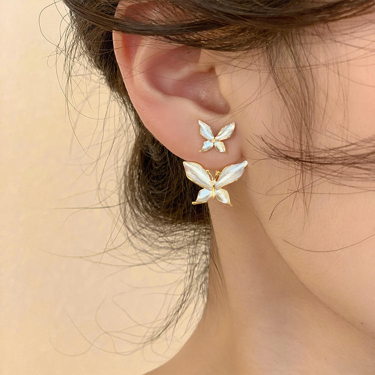 Double Layer Cute Butterfly Earrings