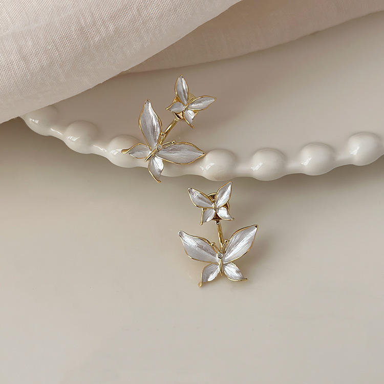 Double Layer Cute Butterfly Earrings