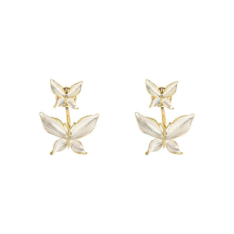 Double Layer Cute Butterfly Earrings