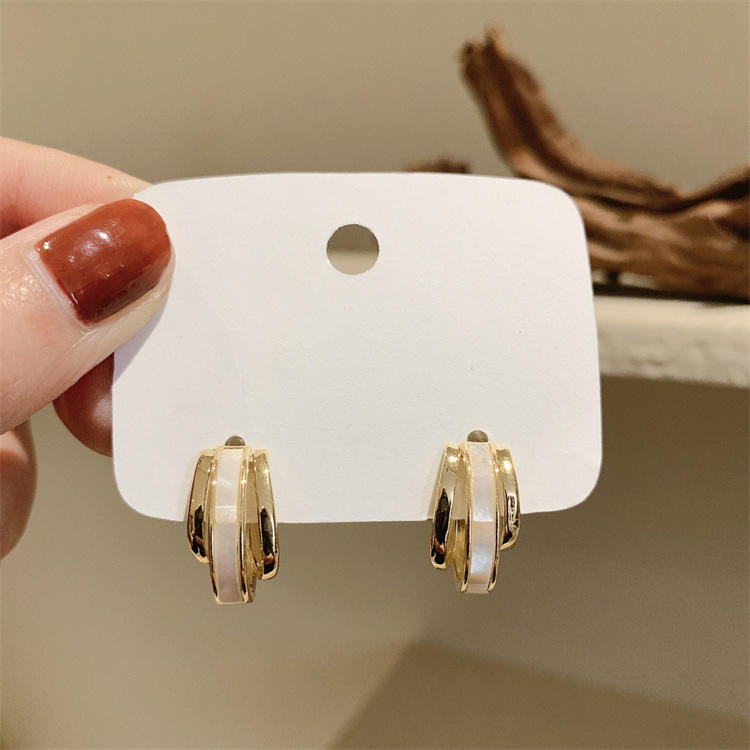 Gold Circle Earrings