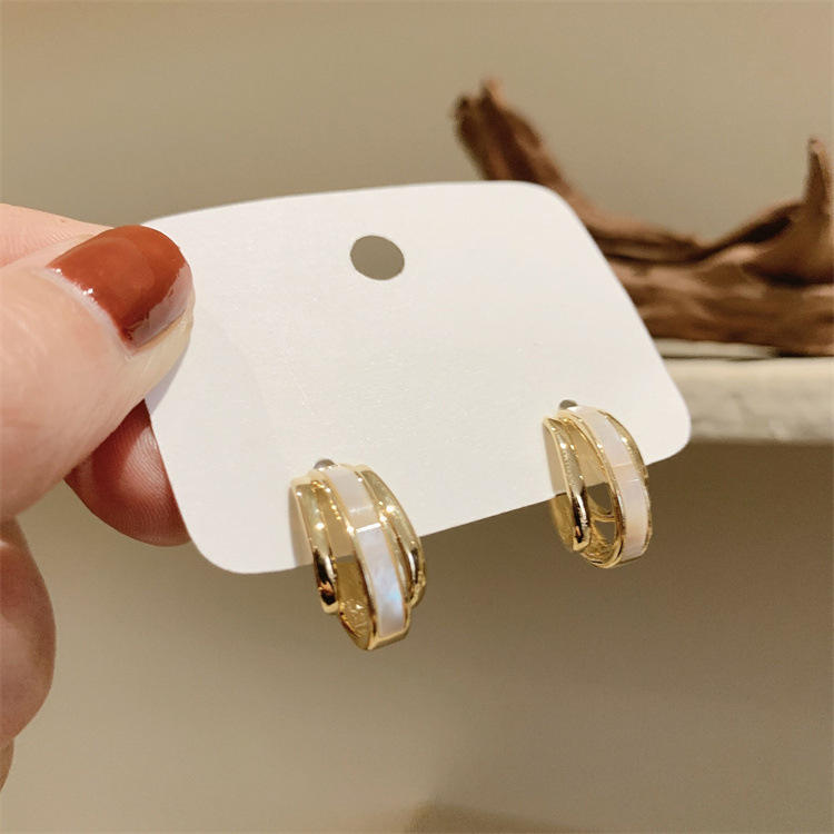Gold Circle Earrings